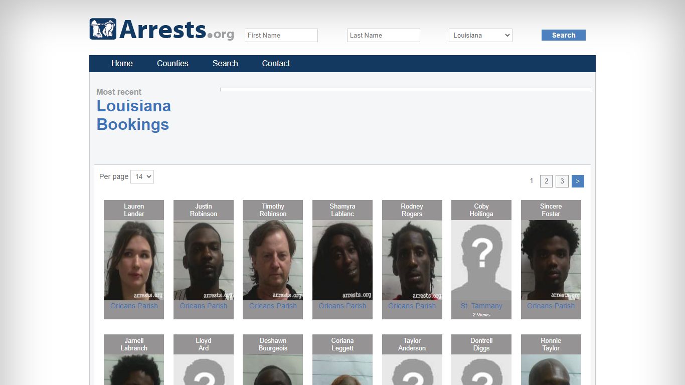 Louisiana Arrests and Inmate Search